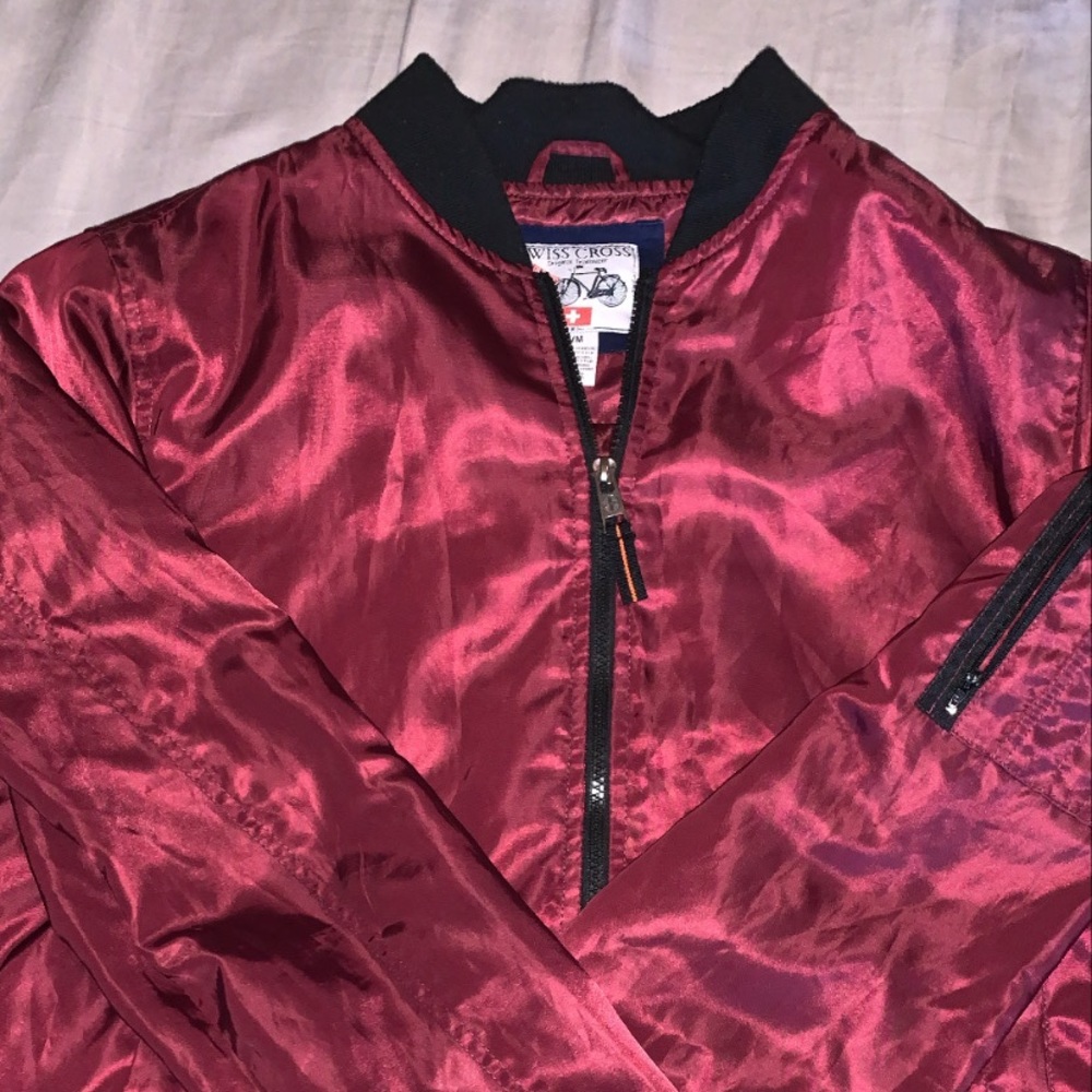 Maroon Bomber Jacket